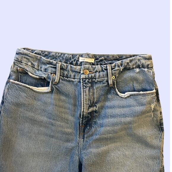 Good American Good Girlfriend Jeans Distressed High Waist 8/29 - Picture 3 of 8